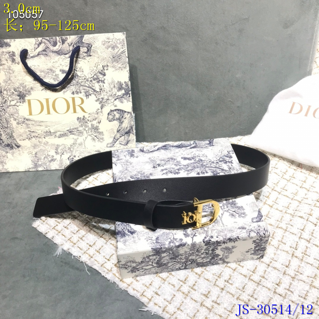 Dior Belts 3.0 Width 022